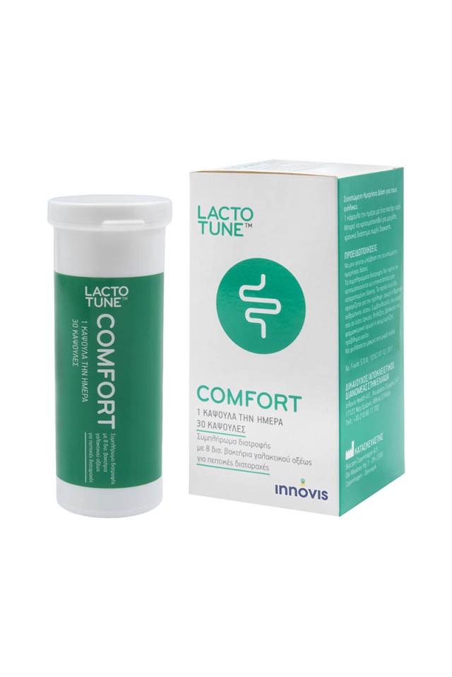 Lactotune Comfort Συμπλήρωμα Προβιοτικών - Πρεβιοτικών για την Υγεία του Πεπτικού Συστήματος, 30 Κάψουλες