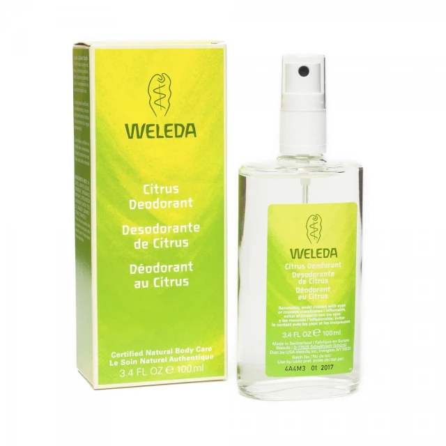 Weleda Citrus Deodorant 24 Hour Protection, 100ml