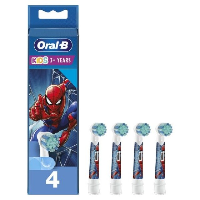 Oral-b Kids Spiderman Ανταλλακτικές Κεφαλές, 4 Τεμάχια