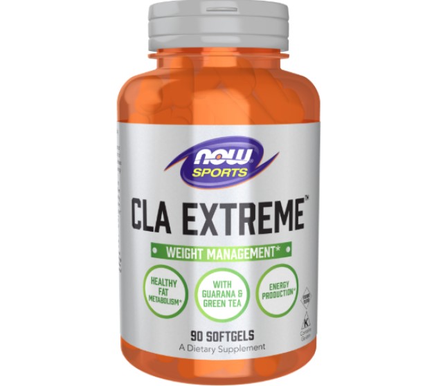 Now Sports CLA Extreme Συμπλήρωμα Διατροφής με Guarana και Πράσινο Τσάι, 90softgels