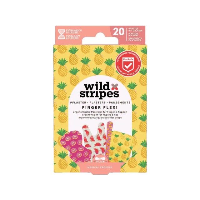 Wild Stripes Finger flexi Παιδικά Αυτοκόλλητα Επιθέματα, 20τμχ