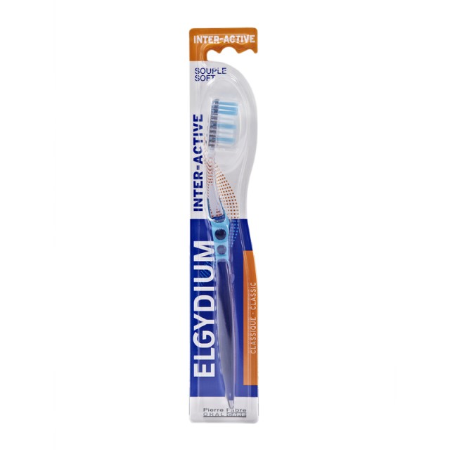 Elgydium Interactive Οδοντόβουρτσα Μαλακή, 1 Τεμάχιο
