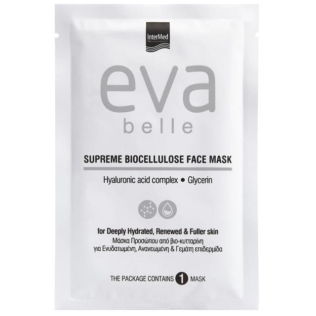Intermed Eva Belle Supreme Biocellulose Face Mask Μάσκα Προσώπου με...