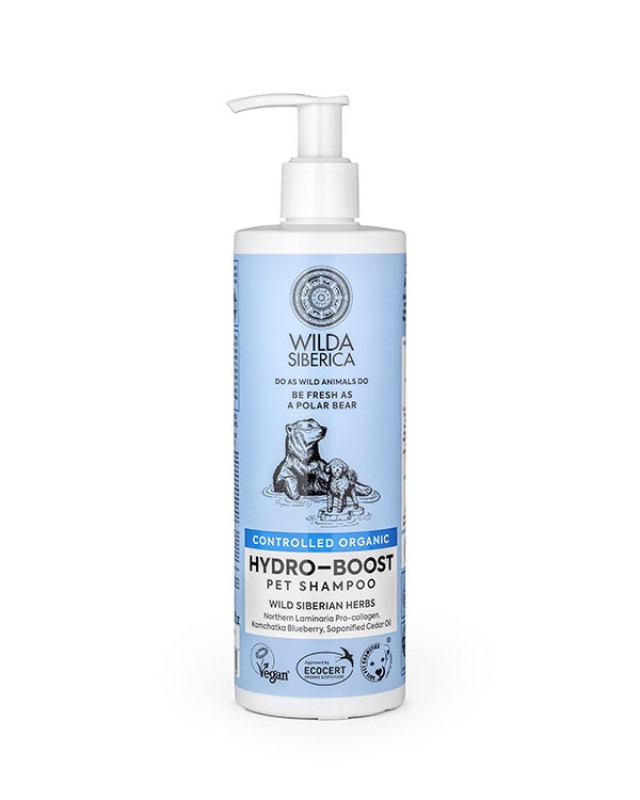 Wilda Siberica pet shampoo Οργανικό Σαμπουάν ζώων Hydro-boost 400 ml