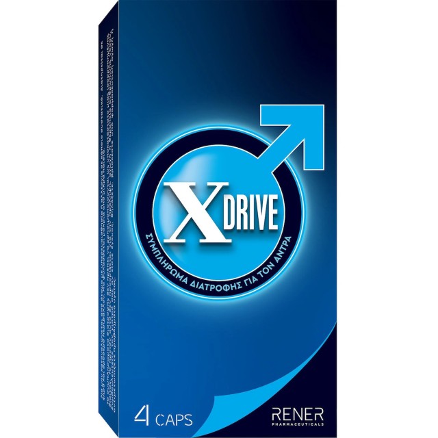 Rener XDrive Συμπλήρωμα Για Τη Σεξουαλική Τόνωση Του Άντρα, 4 Κάψουλες