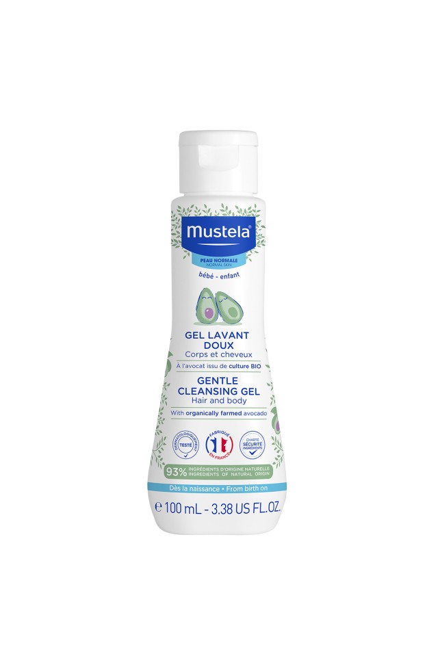 Mustela Gentle Cleansing Gel-Normal Skin Τζελ Καθαρισμού για Μαλλιά & Σώμα με Αβοκάντο για Κανονικό Δέρμα 100ml