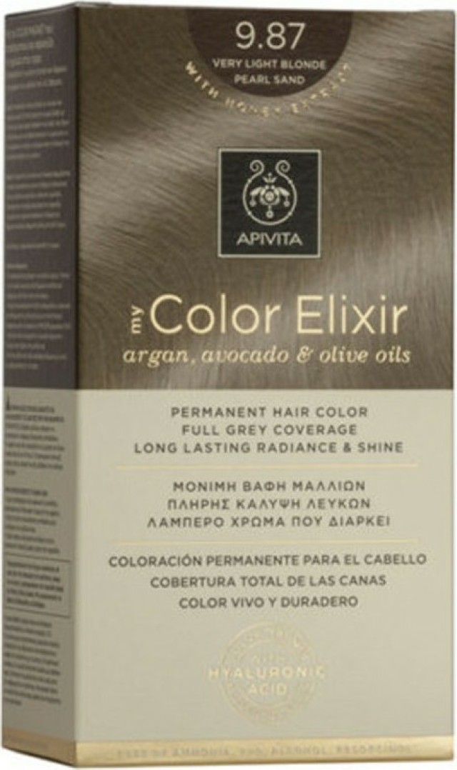 Apivita My Color Elixir 9.87 Ξανθό Πολύ Ανοιχτό Περλέ Μπεζ 125ml