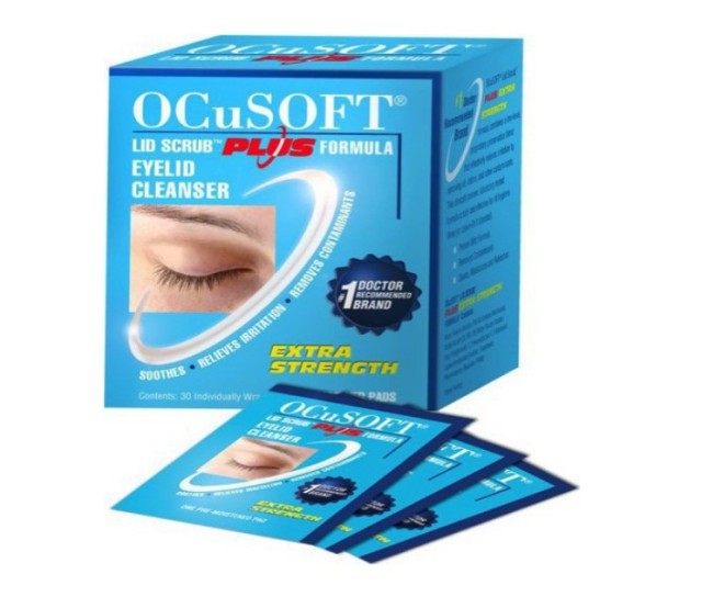 Ocusoft Lid Scrub Plus Καθαριστικά Μαντηλάκια Βλεφάρων, 30 Τεμάχια