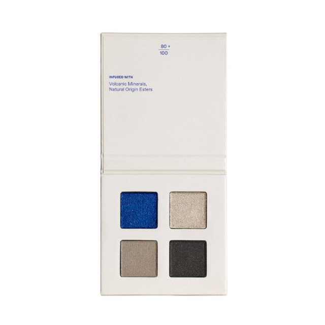 Korres Real Color Eyeshadow Palette 02 Smokey Sea Τετραπλή Παλέτα Σκιών, 4gr