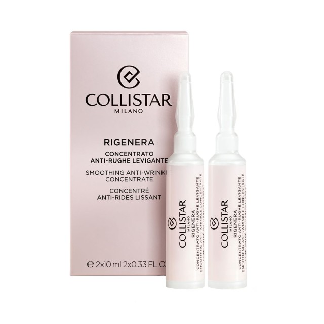 Collistar Rigenera Smoothing Anti-Wrinkle Concentrate Συμπυκνωμένος Ορός Προσώπου-Λαιμού, 2x10ml