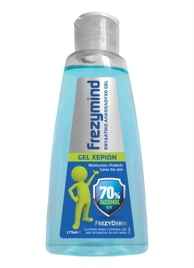 Frezyderm Frezymind Ενυδατικό Αλκοολούχο Gel Χεριών, 175ml