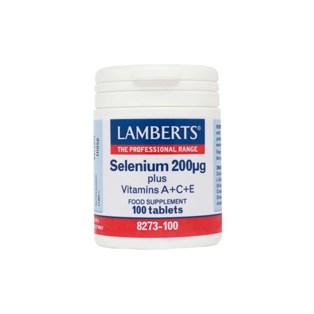 Lamberts Selenium 200μg + Βιταμίνες A, C, E, 100 Ταμπλέτες