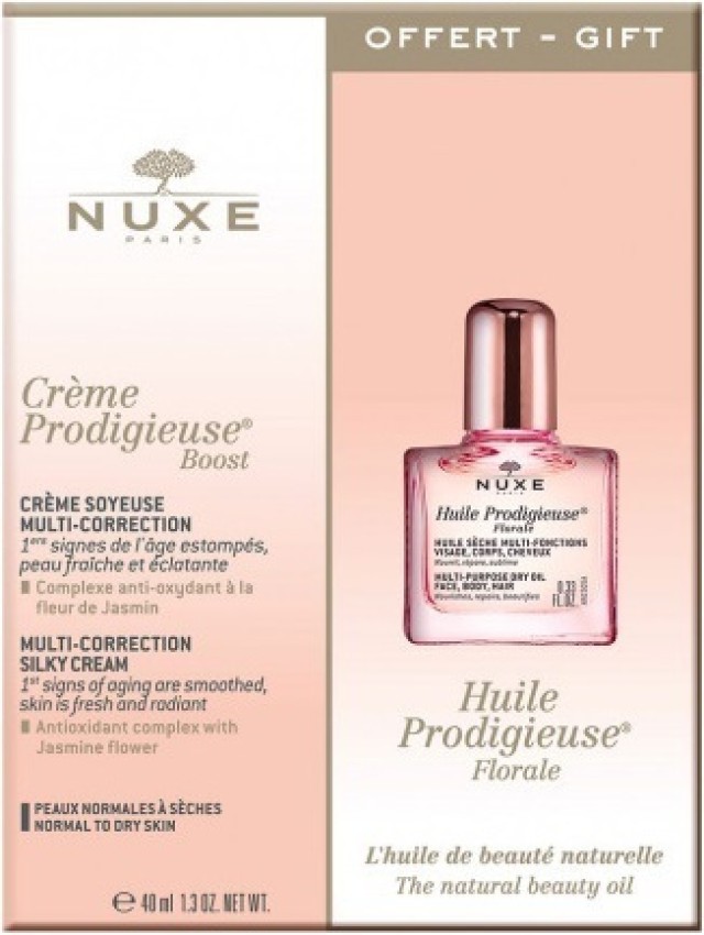 Nuxe Promo Prodigieuse Boost Multi Correction Silky Cream Κρέμα Προσώπου 40ml & Free Huile Prodigieuse Floral Λάδι 10ml