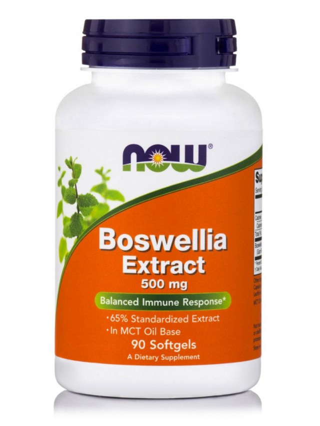 Now Boswellia Extract 500 mg, 90 Μαλακές Κάψουλες