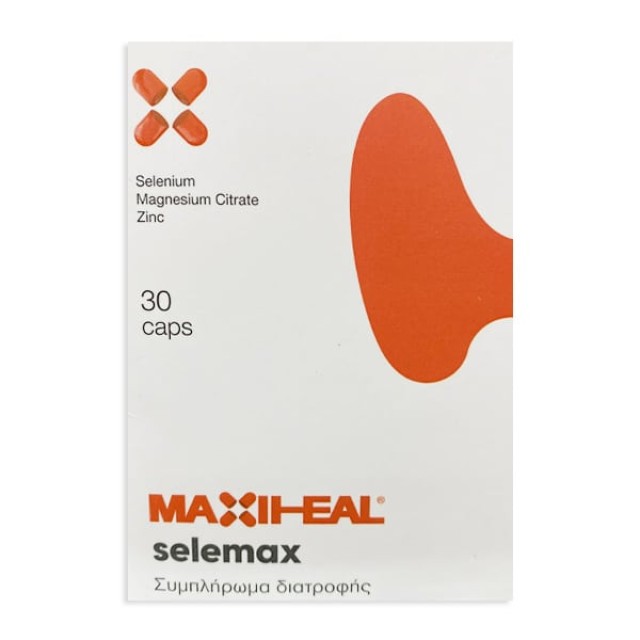 MaxiHeal Selemax Συμπλήρωμα διατροφής με σελήνιο, 30caps