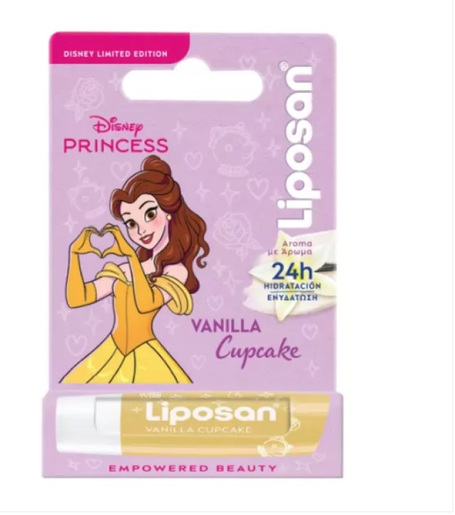 Liposan Disney Princess Vanilla Cupcake Παιδικό Lip Balm, 4.8gr
