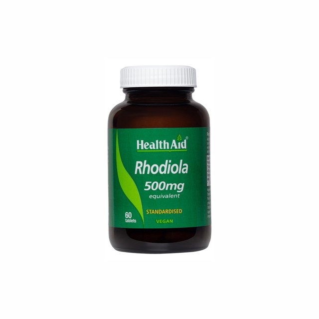 Health Aid Rhodiola Root Extract  500mg Συμπλήρωμα Διατροφής με Ροδιόλα για Διατήρηση Σωματικής & Πνευματικής Ισορροπίας, 60 Ταμπλέτες