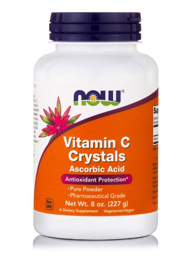 Now Vitamin C Crystals  (100% Pure Ascorbic Acid), 227 gr