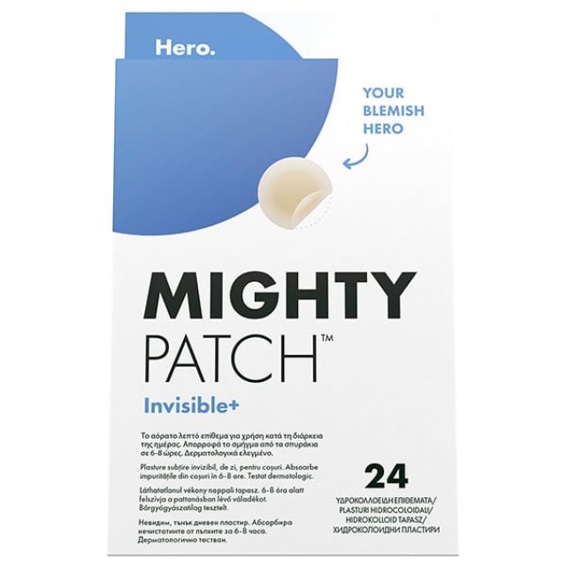 Hero. Mighty Patch Invisible+ Anti-Pimple Επιθέματα Προσώπου για Σπ...
