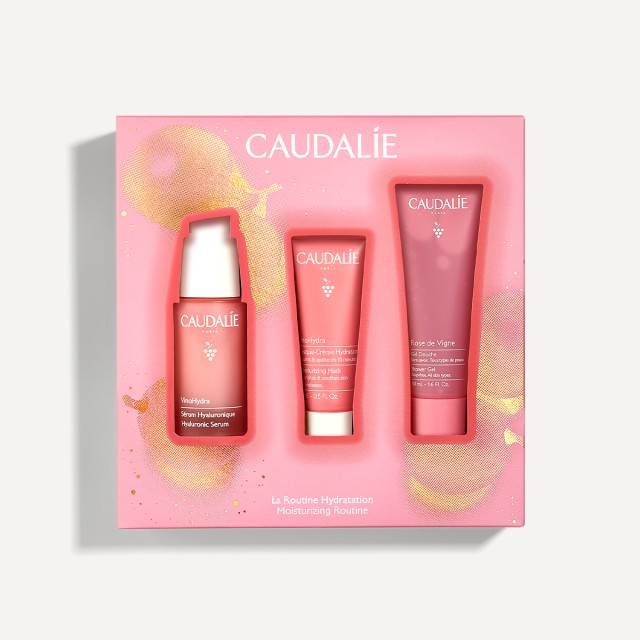 Caudalie Moisturizing Routine Promo Set Vinohydrea Serum - Ενυδατικός Ορός Προσώπου, 30ml + Δώρο Moisturizing Mask 15ml + Shower Gel Rose de Vigne 50ml