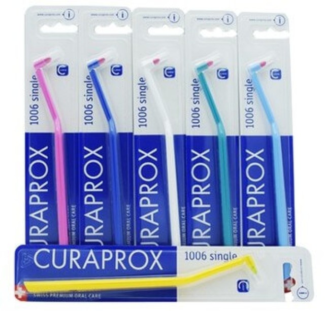 Curaprox CS 1006 Single Ειδική Οδοντόβουρτσα σε Διάφορα Χρώματα, 1τμχ