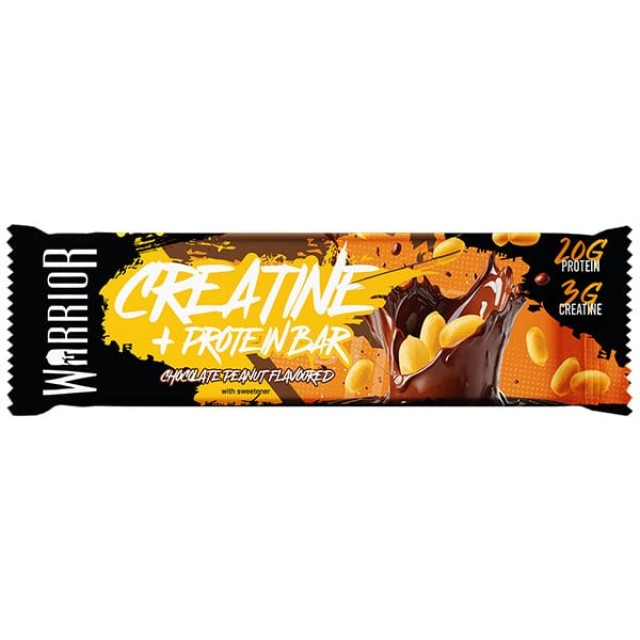 Warrior Creatine & Protein Μπάρα Κρεατίνης με Γεύση Chocolate Peanu...