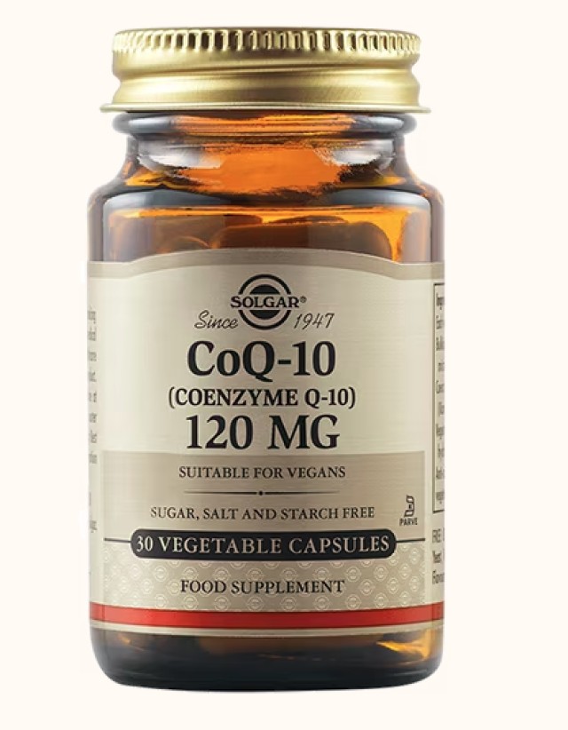 Solgar Coenzyme Q-10 120mg Συνένζυμο Q10, 30 Φυτικές Κάψουλες