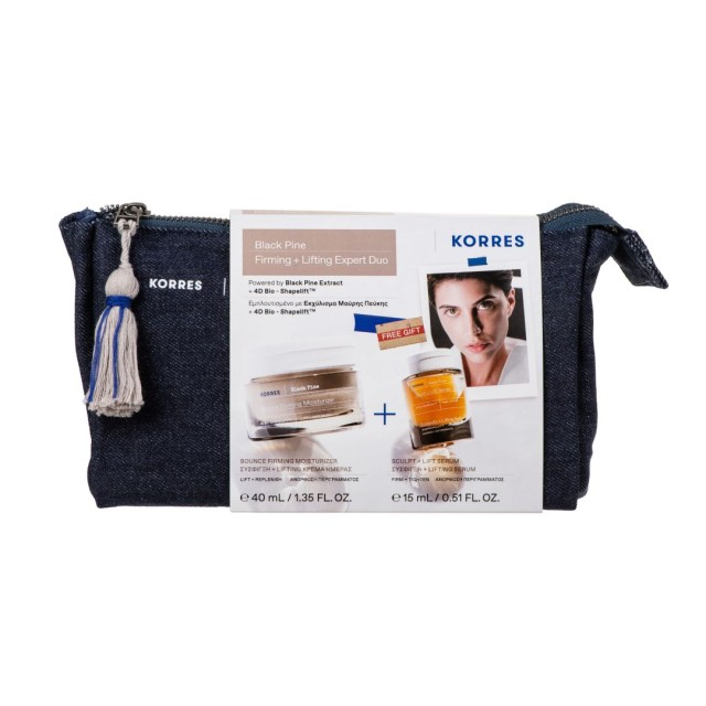 Korres Promo Μαύρη Πεύκη 4D Κρέμα Ημέρας Σύσφιξη & Lifting για Ξηρές & Πολύ Ξηρές Επιδερμίδες 40ml + Μαύρη Πεύκη 4D Serum Προσώπου 15ml