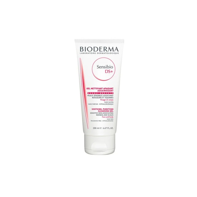 Bioderma Sensibio DS Gel Moussant / DS Foaming Gel Τζελ Καθαρισμού για Επιδερμίδες με Λιπαρότητα & Απολέπιση, 200 ml