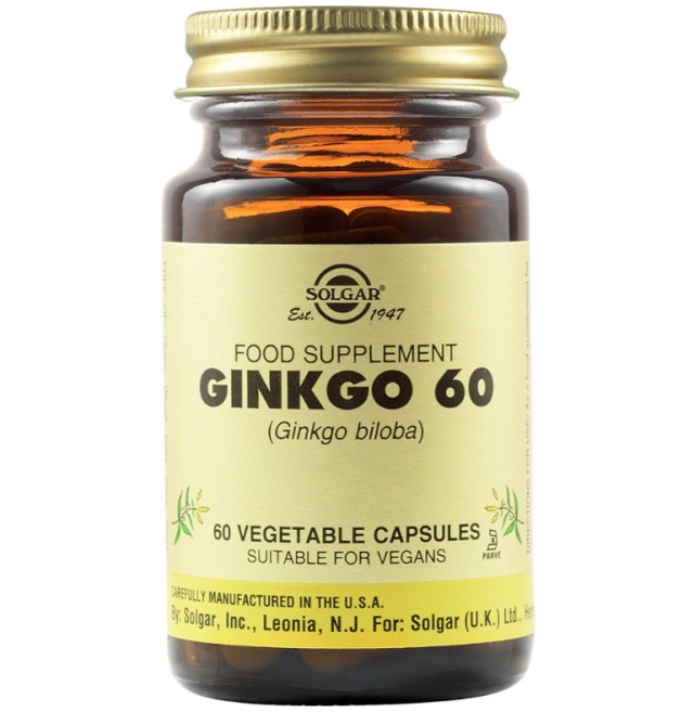 Solgar Ginkgo Biloba, 60 Φυτικές Κάψουλες