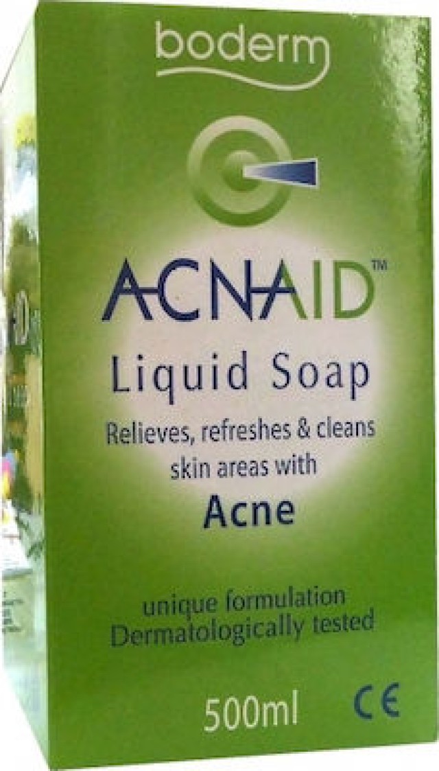 Boderm Acnaid Liquid Soap Υγρό Σαπούνι Για Λιπαρό Δέρμα κατά της Ακμής, 500 ml