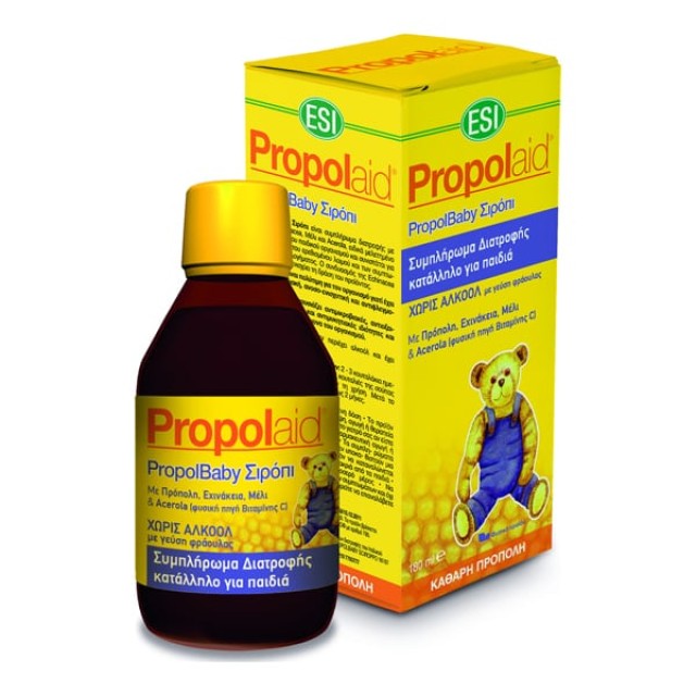 ESI Propolaid PropolBaby Σιρόπι με Γεύση Φράουλας 180 ml