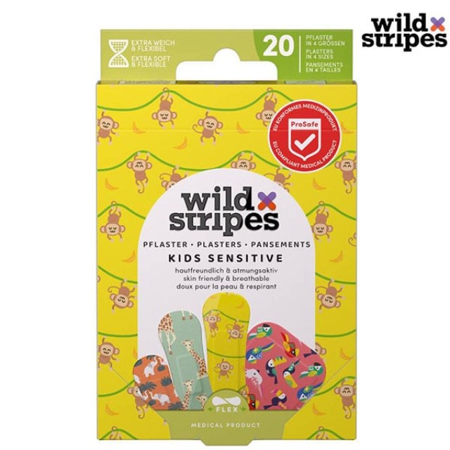 Wild Stripes Kids Jungle Vibe Παιδικά Αυτοκόλλητα Επιθέματα, 20τμχ