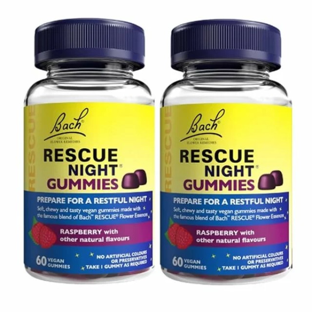 Power Health Promo Bach Rescue Night Gummies με Γεύση Raspberry, 2x...