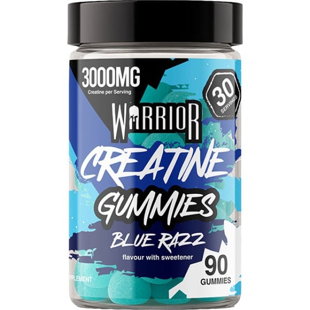 Warrior Creatine Gummies με Γεύση Blue Razz Ζελεδάκια με 3g κρεατίν...