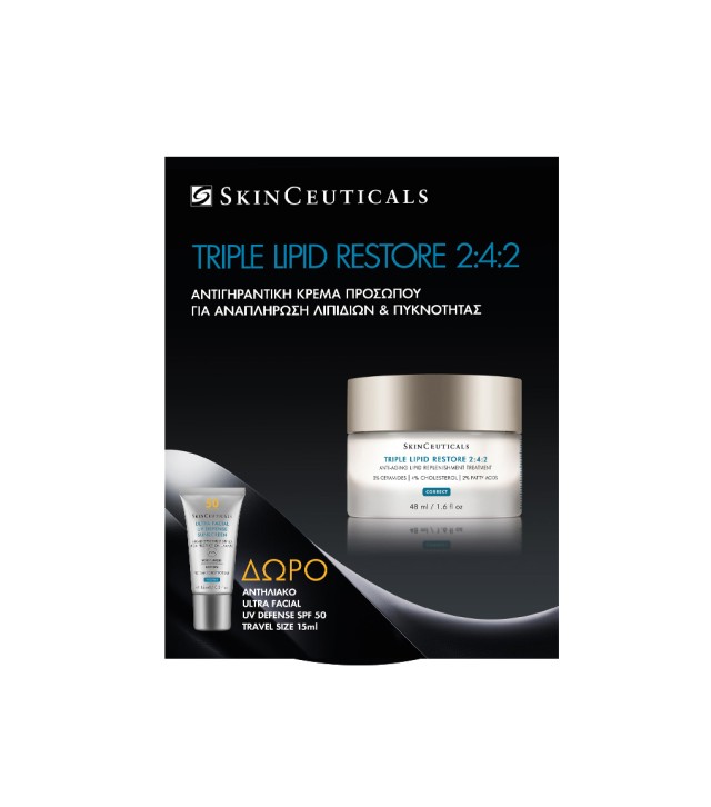 SkinCeuticals Promo Triple Lipid Restore 2:4:2 Αντιγηραντική κρέμα 48ml + Δώρο Ultra Facial Αντηλιακό SPF50 15ml