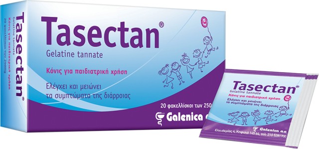 Galenica Tasectan Gelatine Tannate Για τη Διάρροια 20 Φακελισκοι 250mg