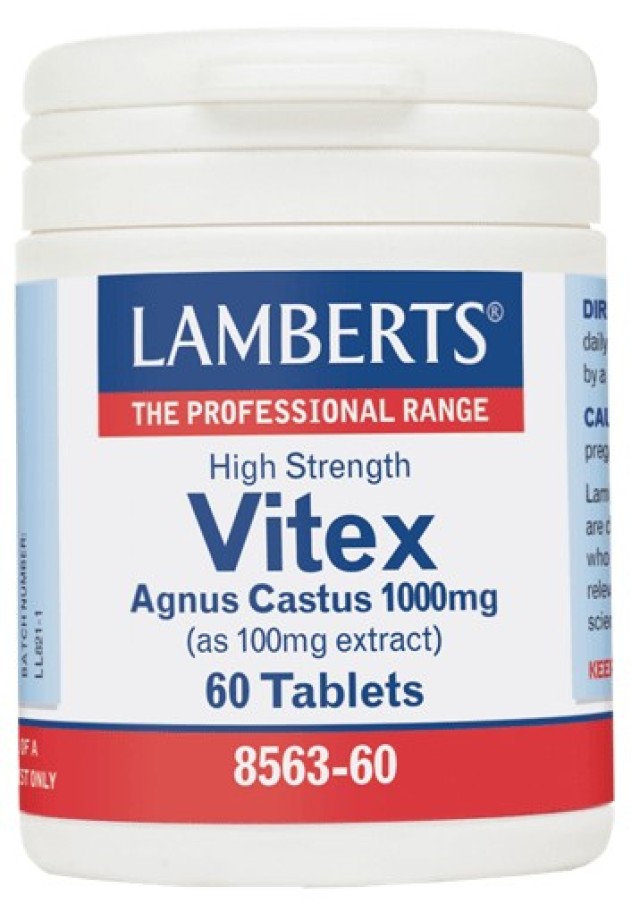 Lamberts Vitex Agnus-Castus Λυγαριά 1000mg, 60 Ταμπλέτες