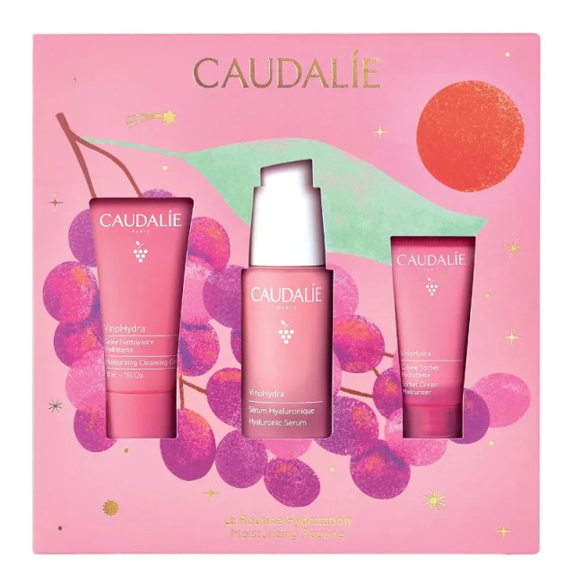 Caudalie VinoHydra Serum Xmas Set 2026 Hyaluronic Serum 30ml + Mois...
