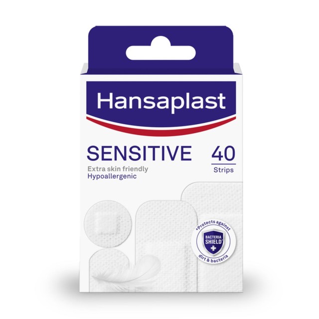 Hansaplast Αυτοκόλλητα Επιθέματα Sensitive, 40 Τεμάχια