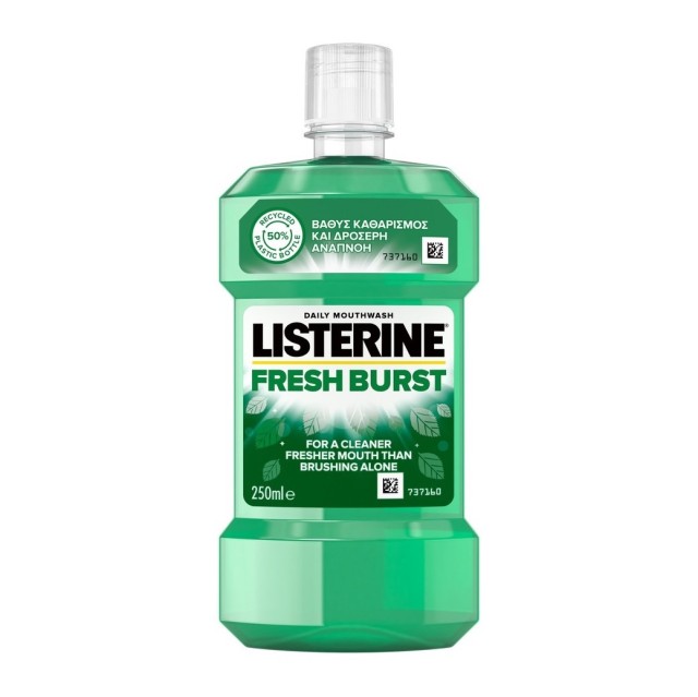 Listerine Fresh Burst Στοματικό Διάλυμα κατά της Πλάκας και της Κακοσμίας 250ml