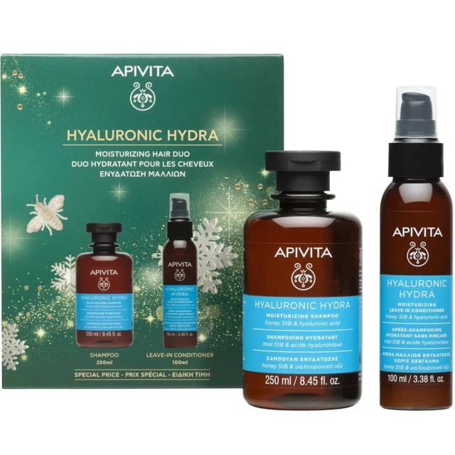Apivita Promo Hyaluronic Hydra Σαμπουάν Ενυδάτωσης 250ml + Hyaluron...