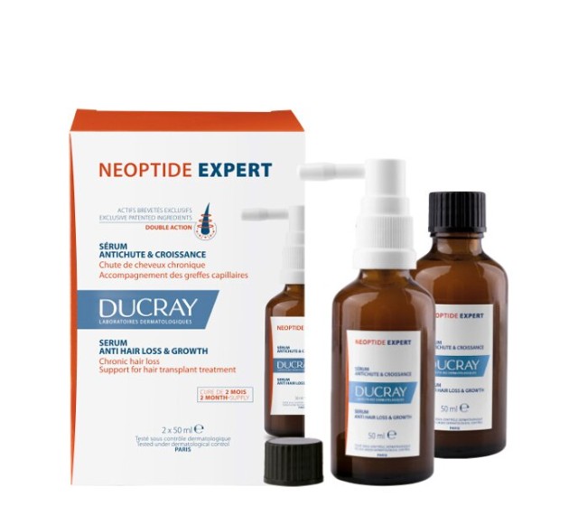 Ducray Neoptide Expert Serum κατά της Τριχόπτωσης για Άνδρες & Γυναίκες, 2x50ml