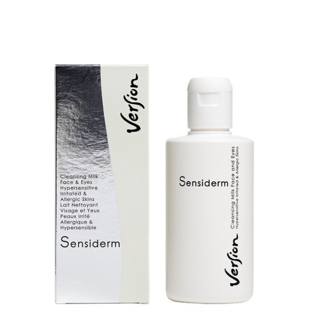 Version Sensiderm Cleansing Milk Γαλάκτωμα Καθαρισμού Προσώπου και Ματιών, 200ml