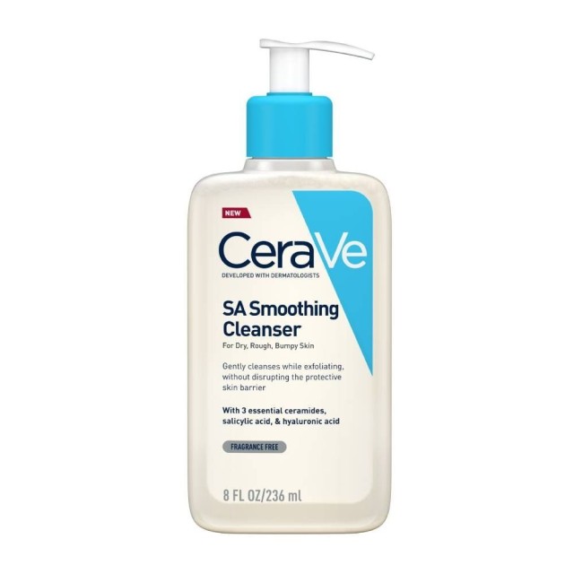 CeraVe SA Αφρώδες Gel Καθαρισμού και Απολέπισης Προσώπου & Σώματος με Σαλικυλικό Οξύ, 236ml