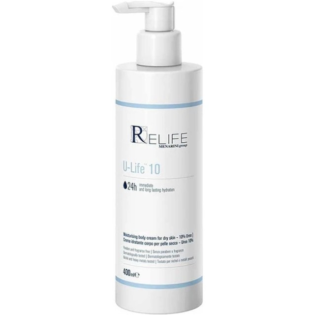 Relife U-Life 10 Moisturizing Body Cream 10% Urea Ενυδατικό Γαλάκτω...