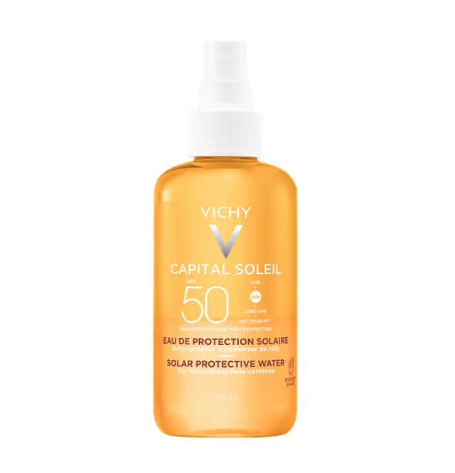 Vichy Capital Soleil Αντηλιακό Νερό Water Spray SPF50 Για Λαμπερό Μ...