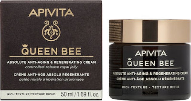 Apivita Queen Bee Κρέμα Απόλυτης Αντιγήρανσης & Αναγέννησης Πλούσια Υφή, 50ml