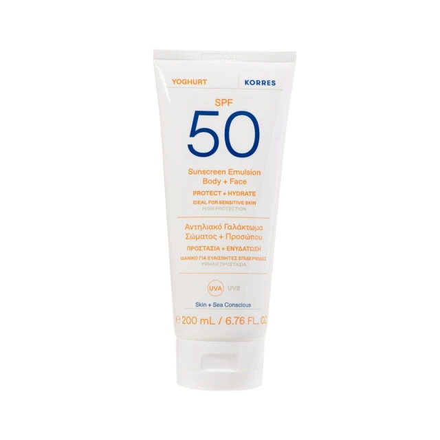 Korres Yogurt Sunscreen Lotion Body + Face SPF50, 200ml
