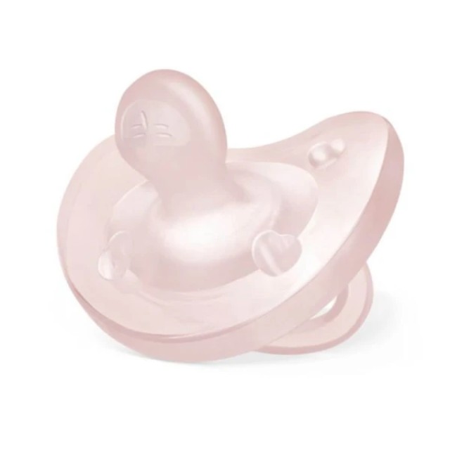 Chicco Physio Soft Πιπίλα Όλο Σιλικόνη 0-6m Ροζ, 1 Τεμάχιο